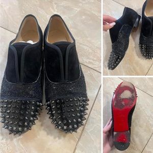 Christian Louboutin spiked loafers